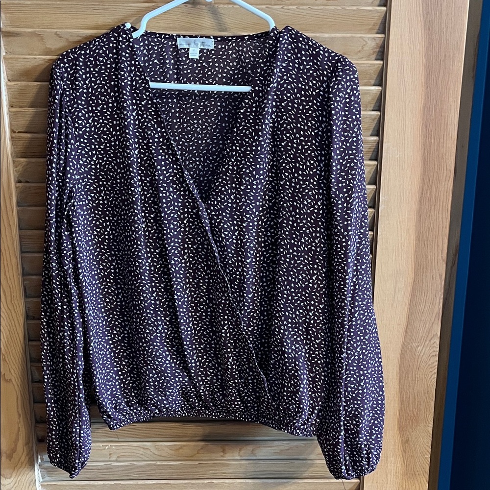 Nine Britton Black and White Patterned Blouse